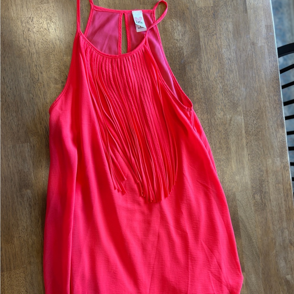 Chic Pink Fringe dress